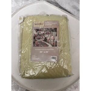 Touch of Class Summerfield Standard Pillow Sham Sage Green Quilted 20x26 New